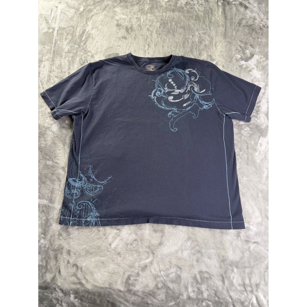 Blue Pronto Uomo T-Shirt Mens 3XL Crew Neck Short Sleeve